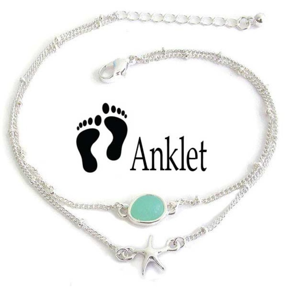 Beach Anklet and Starfish Charm
